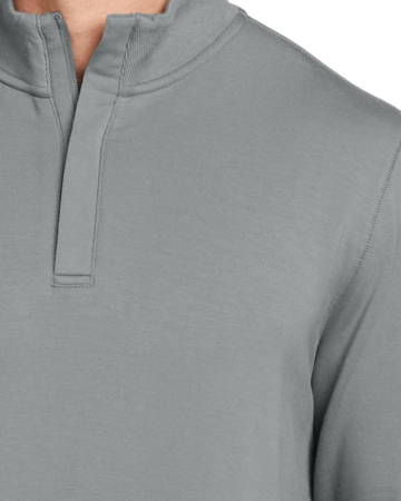Closeup of a TM1MU419 TravisMathew Newport 1/4-Zip Fleece